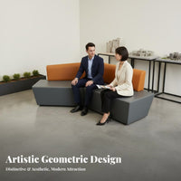 Flexible arrangement Curved sectional Sofa Creative Design Curved Sectional Couch Irregular Shape bour teaminess-grade Furniture Modern & design for Interior Designers, Office Managers, Bour teaminess Owners, Reception Area, Lobby, Waiting Room
