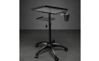 Rolling Salon Tray Rolling Workstation Rolling Tray Movable Furniture for Hairstylists, Nail Technicians, Barbershop, Cosmetics Studio