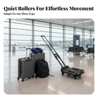 Lightweight Foldable Platform Trolley Compact Storage Foldable Push Vehicle High Load Capacity Hand Truck Comfort Grip Handle for Warehouse Workers, Office Personnel, Home Use, Garage, Workshop, Shopping