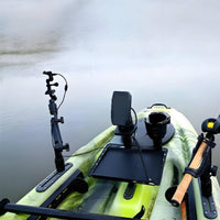Matte Kayak Track Mount with Cup Holder Stainless Steel Kayak Accessory Holder with Paddle Mount Multi-Functional Boat Track Assembly Sturdy for Kayakers, Anglers