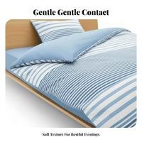 Plaid Bedclothes Ensemble Easy Care Plaid Duvet Cover Set Year-Round for Renters