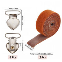 Canvas Stretching Clip Kit Heart-Shaped Canvas Stretch Clip Silver-Toned Fastener for Embroiderers, Crafters