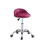 时通工业车间吧台凳酒吧椅升降旋转现代简约吧凳滑轮款可升降凳子 黑红滑轮款-t3l