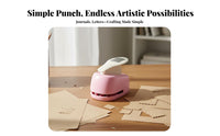 Labor-Saving Decorative Hole Punch Child Friendly DIY Paper Shape Puncher Easy to Use for Children, Crafters, Card Making, School Projects