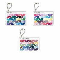 Colorful Color Palette Keychain Portable Bauhaus Design Keychain Lightweight Paint Palette Bag Charm Sturdy