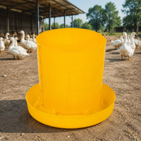 Calf Feeder Bucket, Thickened Synthetic Material Animal Feed Bucket, Gate Mounted Feeder for Livestock Shed