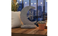 Pet Memorial Wind Chime Personalized Engraving Half-Moon Memorial Ornament