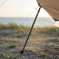 Adjustable Tarp Pole Waterproof Telescoping Tent Pole Adjustable Tarp Poles Includes Rainproof Cap Extendable Awning Support