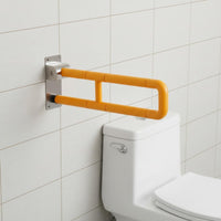 Anti-Slip Grip Handicap Toilet Bar Heavy Duty Wall Mounted Support Handle Waterproof Toilet Safety Space-Saving for Women