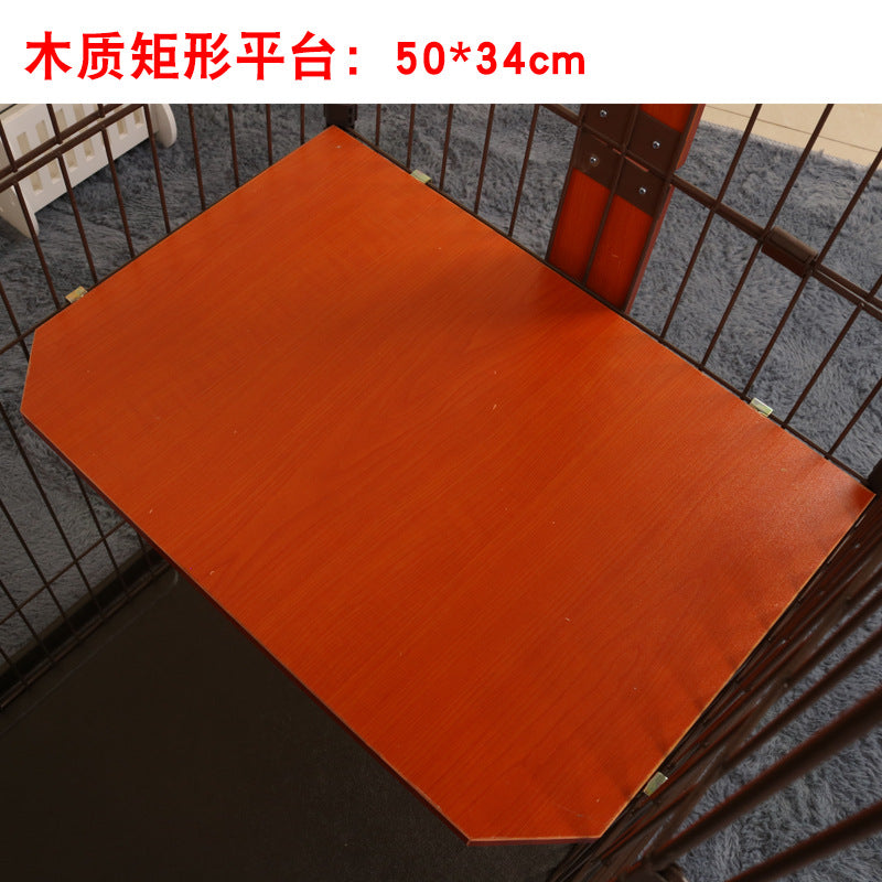 Pet Cat Cage Wooden Jumping Platform for Villas and Enclosures - Rectangular and Triangular Steps