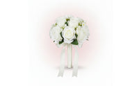 Silk Bridal Bouquet with Ribbon Romantic Wedding Bouquet with Ribbon Elegant Flower Bunch Lightweight for Brides, Bridesmaids, Weddings, Marriage Registration