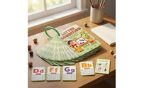 30 Pieces Double-Sided Alphabet Learning Cards Uppercase and Lowercase Letters Alphabet Flash Cards Early Literacy Cognitive Flashcards Rounded Corners for Children