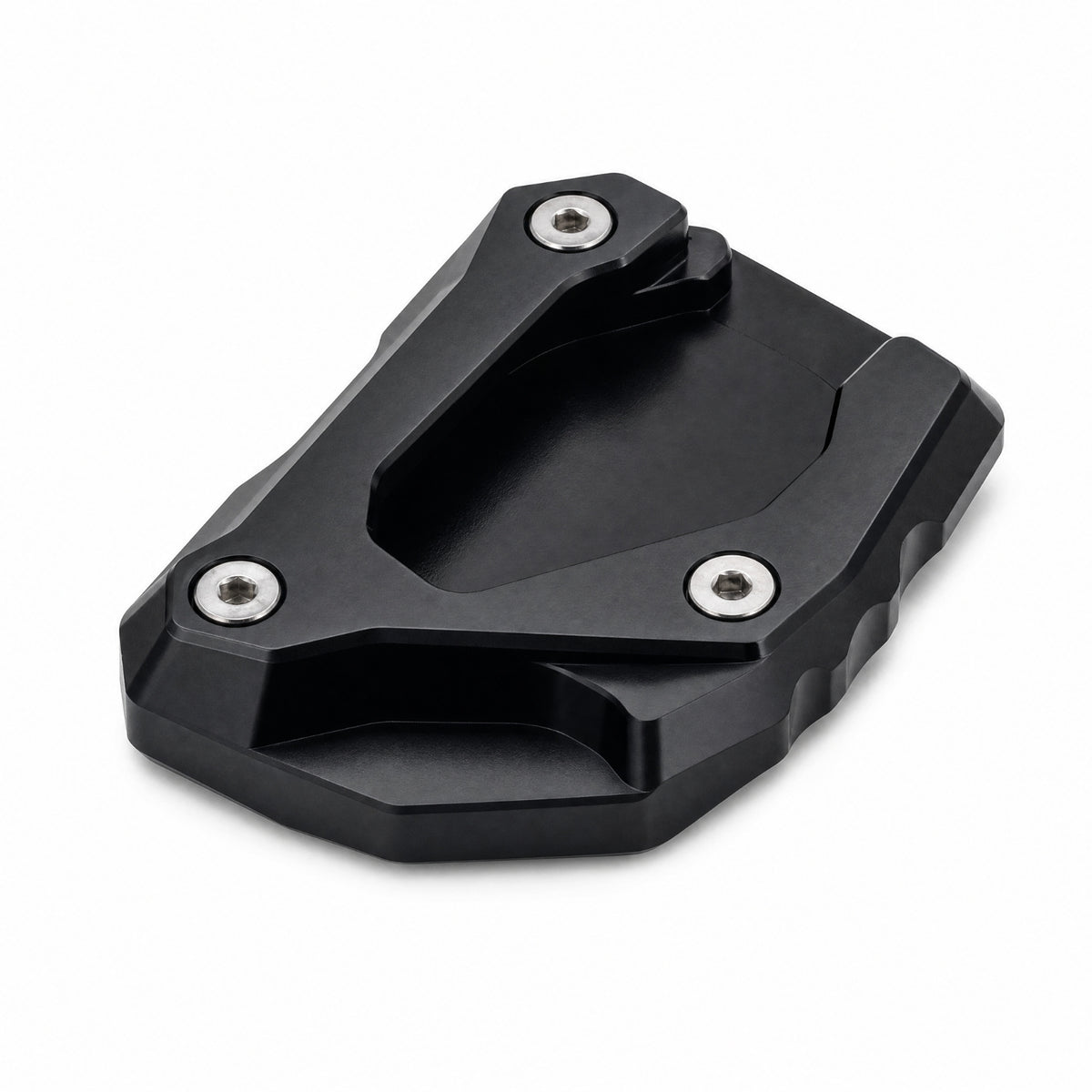 Motorcycle Side Stand Enlarger U-Shaped Opening Side Stand Extension Plate Kickstand Enlarger Plate Socket-Head Screws