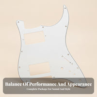 Shield Film Stratocaster-Inspired Style Pickguard Uncovered Humbucker Dual-Humbucker Pickguard