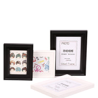 5-inch Baroque Solid Wood Photo Frame with Stand or Wall Mount, Rectangular