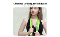 Cooling Sports Towel Lightweight Gym Fitness Towel Neck Cooling Wrap Machine Launderable Reusable for Athletes, Running, Cycling