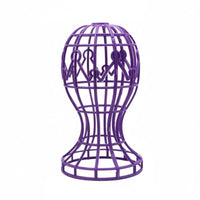 Stable Base Portable Hairpiece Head Stand Quick Air Dry Portable Hairpiece Head Holder Lightweight Plastic Hat Display Rack Easy to Assemble for Cosplayers, Salon, Travel, Dressing Table