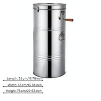 Easy Pour Spout Manual Honey Extractor Heavy Duty Beekeeping Equipment for Beekeepers, Apiary