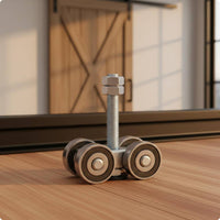 12mm Bolt Bolt Hanging Door Roller Assembly Hex Nut Top Hung Sliding Door Rollers Effortless Rolling Sliding Track Roller Heavy Duty