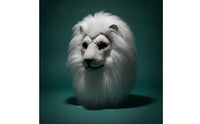 Lion Headpiece with Mane Realistic Lion Head Headpiece Latex for Theater Performances