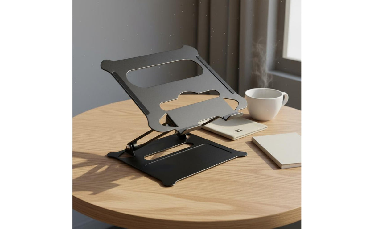 Heat Dissipation Aluminum Laptop Stand Cooling Design Adjustable Laptop Stand Lightweight Computer Accessory Ergonomic for Office, Study