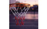 Basketball Hoop Chain Net Heavy Duty Metal Basketball Net Indoor and Outdoor for Coaches, Driveway, Playground