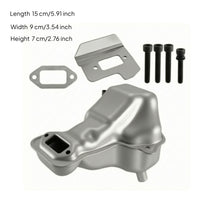 Muffler Assembly with Gasket Replacement Muffler Kit with Bolts Exhaust System Stamped Part Sturdy