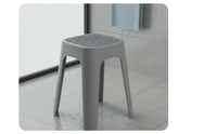 Thickened Stool Space-Saving Stackable Stool Smooth Edges for Living Room, Washroom