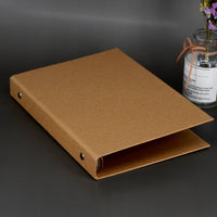 Vintage Kraft Paper Loose-Leaf Notebook Cover A4/A5/B5 for DIY Journals and Planners