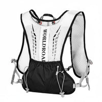 Multifunctional Pockets Lightweight Trail Running Vest Breathable Mesh Long-Distance Hydration Backpack Adjustable Straps Cross-Country Race Vest for Cyclists