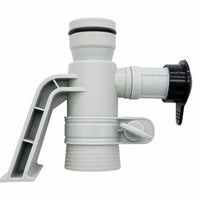 Screw-on Pipe Holder with Air Jet Valve Plastic Jet Valve with Support Arm Compact Pool Pipe Support Easy Installation