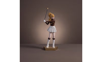 Golf Girl Statue Tabletop Golfer Figurine Standing for Golfers