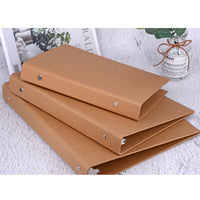 Vintage Kraft Paper Loose-Leaf Notebook Cover A4/A5/B5 for DIY Journals and Planners