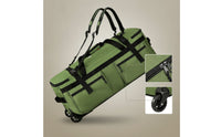 Multiple Carrying Options Rolling Duffel Bag with Backpack Straps Convertible Rolling Duffle Bag Backpack with Wheels Large Capacity Luggage Spacious for Travelers