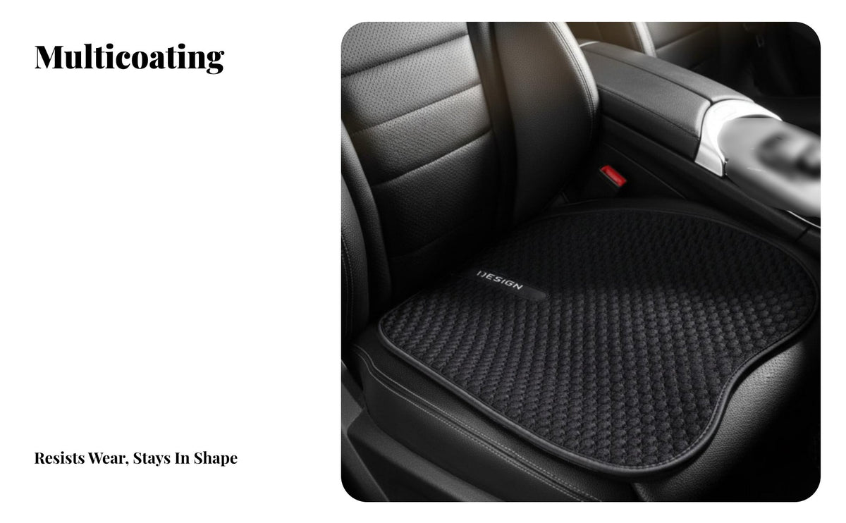 Cooling Car Seat Cushion Easy to Clean Ice Silk Non-Slip Seat Pad Anti-Wrinkle