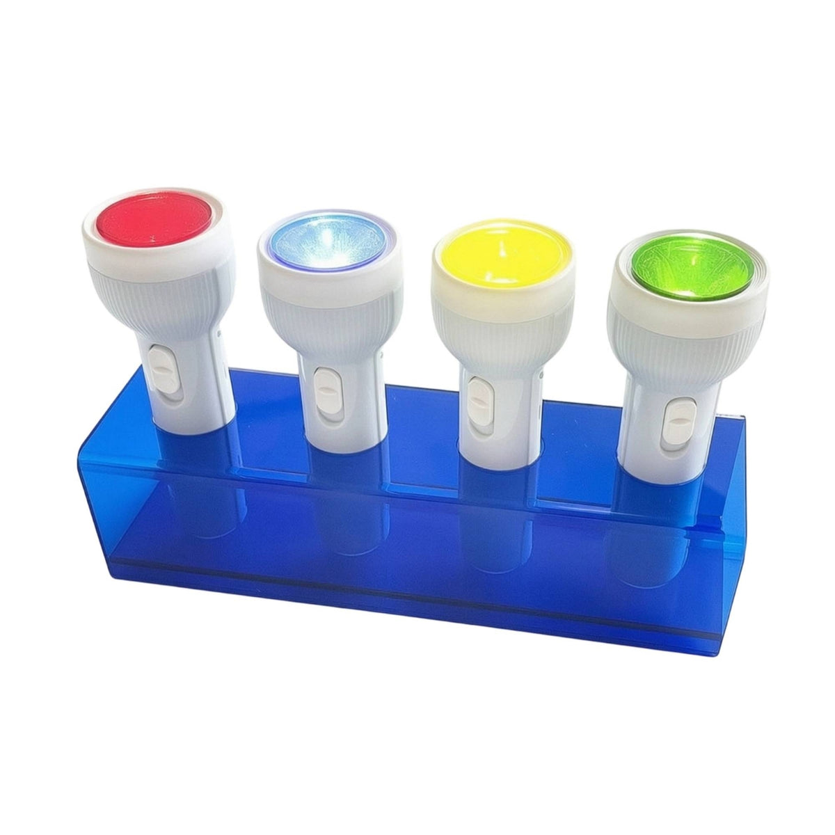 4 Pieces Flashlight with Color Portable Handheld Torch for Kids, Classroom, Kindergarten