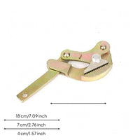 Toothed Jaw Manual Wire Clamp Tightener Pivoting Latch Wire Clamp Tightener Gold-Tone Plated Labor Saving