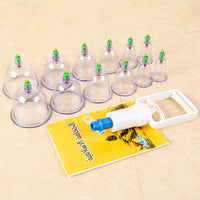 Vacuum Cupping Therapy Set with Suction Pump for Body Massage and Pain Relief