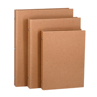 Vintage Kraft Paper Loose-Leaf Notebook Cover A4/A5/B5 for DIY Journals and Planners