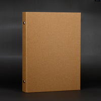 Vintage Kraft Paper Loose-Leaf Notebook Cover A4/A5/B5 for DIY Journals and Planners