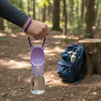 Portable Pet Water Bottle for Dogs and Cats - Travel Drinker with Dispenser for Walking and Outdoor Activities