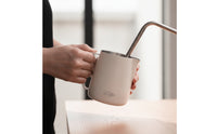 Milk Frothing Pitcher with Textured Handle Tapered Milk Steaming Jug Comfortable Grip Jug for Baristas