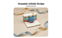 192 Sheets Creative Gift Temple of Heaven Memo Block Includes Safeguarding Acrylic Case 3D Paper Art Notepad Pen Holder Function