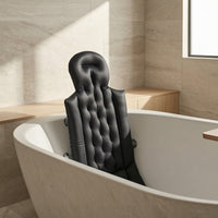 Padded Bathtub Cushion with Backrest Non-Slip Bathtub Backrest with Seat Pad Supportive Bath Mattress with Suction Cups for Adults, Home Spa
