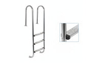 Bolt-on Above-Ground Pool Ladder Stable Ladder with Textured Steps Long-Lasting Safe for Swim Clubs