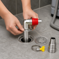 Washing Machine Drain Hose Splitter with Floor Drain Connector and Anti-Overflow Joint