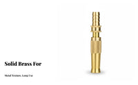 Multi-Purpose Brass Hose Nozzle Leak-Proof Car Wash Sprayer Heavy Duty for Gardeners, Homeowners, Window Washing