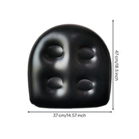 Inflatable Bathtub Cushion Tufted Bath Cushion with Suction Cups Inflatable Bath Pillow Padded Non-Slip for Adults