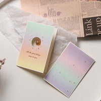 Metallic Hot Stamping Handmade Birthday Thank You Message Blessing Card New Year Valentine Wedding Card