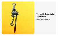 Heavy Duty Wire Rope Tightener Long-Lasting Steel Construction Hand Ratchet Puller Powerful Ratcheting System for Garages, Farms